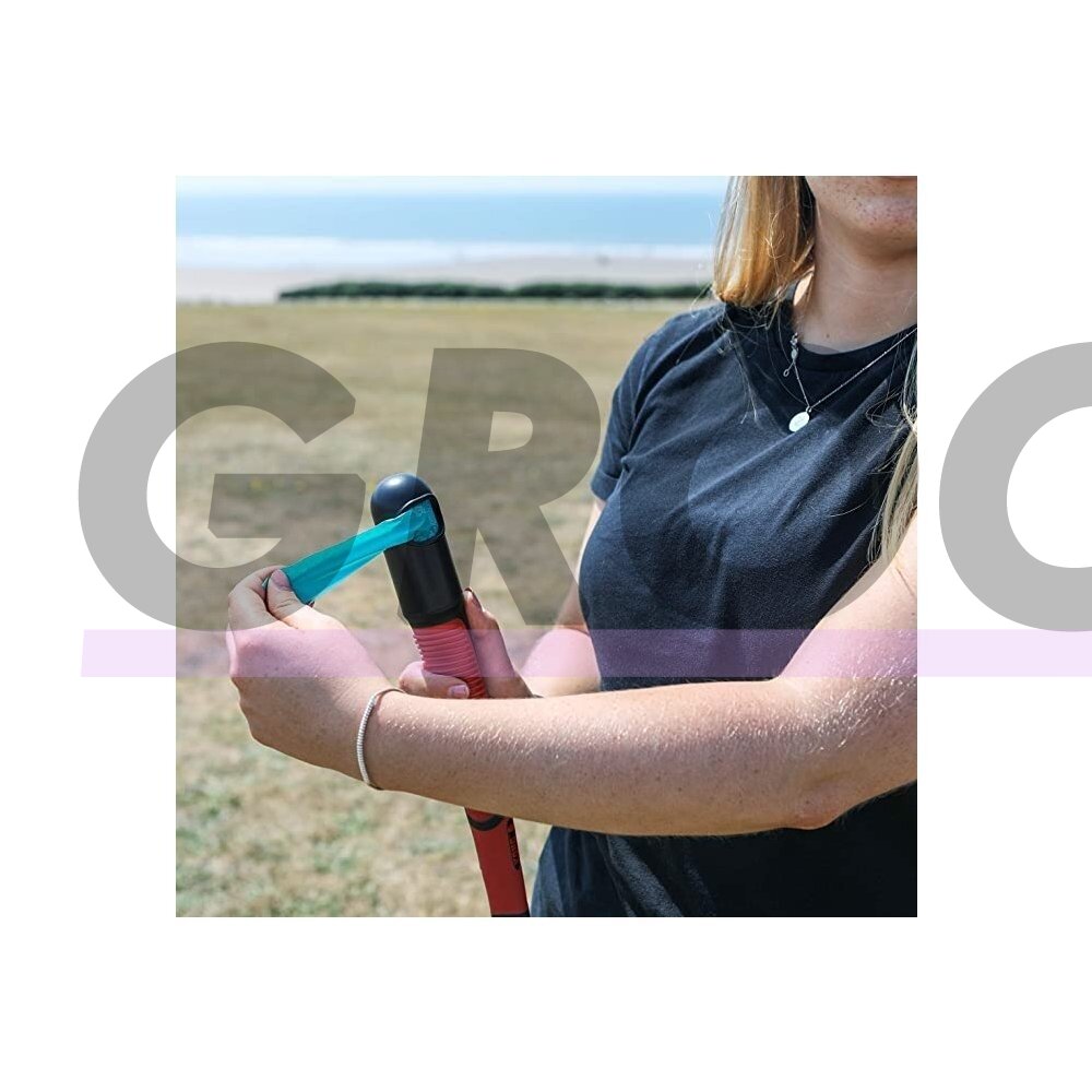 KONG HandiPOD Ball Launcher - šunų kamuoliukų paleidimo įrenginys su dėklu šunų ekskrementų maišeliams 3