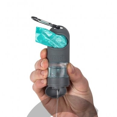 KONG Mini HandiPOD Clean Dispenser - nedidelis dėklas šuns ekskrementų maišeliams su dezinfekuojančiu skysčiu 1 KONG Mini HandiPOD Clean Dispenser - nedidelis dėklas šuns ekskrementų maišeliams su dezinfekuojančiu skysčiu 1