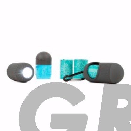 KONG Mini HandiPOD Interchangeable Starter Kit - ekskrementų maišelių rinkinys su dezinfekavimo priemone ir žibintuvėliu 2