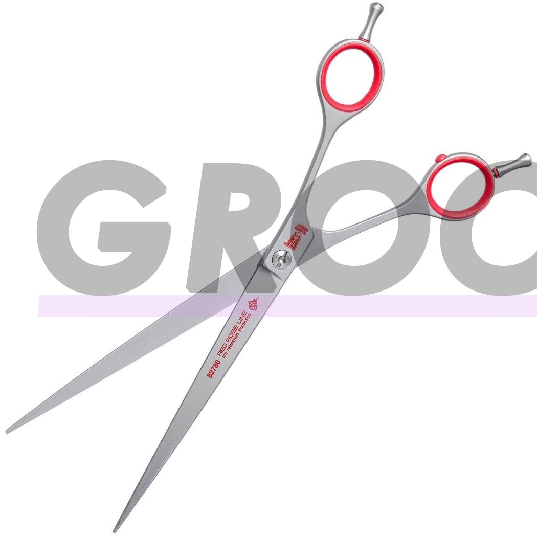 KR Witte Red Rose Line - tiesios žirklės su dvigubu kabliu 8" 1