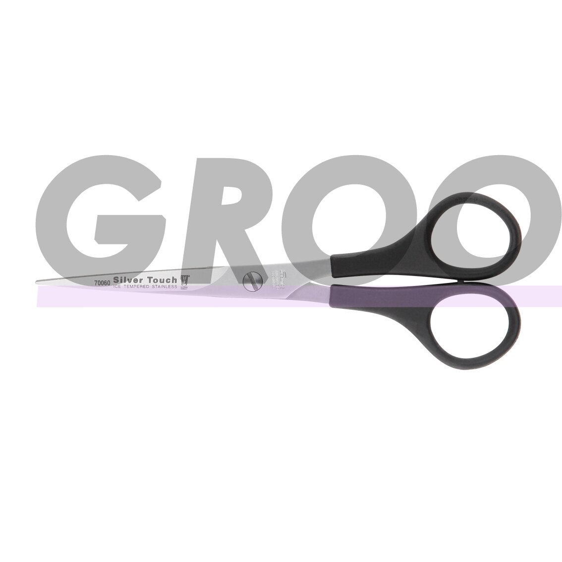 KR Witte Silver Touch 6 "- tiesios žirklės su plastikine rankena 15 cm