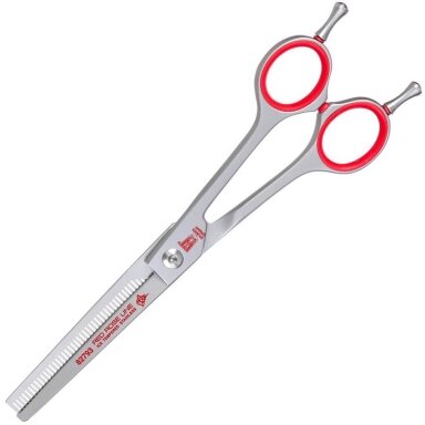 KR Witte Red Rose Line 6,5" - vienpusės filiravimo žirklės, 46 dantukai