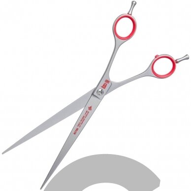 KR Witte Red Rose Line - tiesios žirklės su dvigubu kabliu 8" 1 KR Witte Red Rose Line - tiesios žirklės su dvigubu kabliu 8" 1