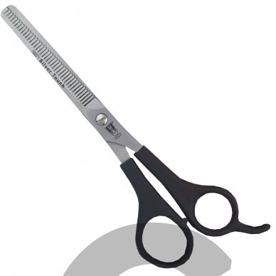 KR Witte Silver Touch Thinning 6 "- vienpusės filiravimo žirklės su plastikine rankena, 34 dantukai KR Witte Silver Touch Thinning 6 "- vienpusės filiravimo žirklės su plastikine rankena, 34 dantukai