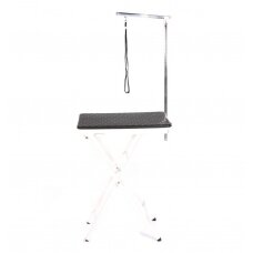 Lengvas ir patogus "Blovi" ekspozicinis staliukas, 60x45 cm viršus - Spalva: juoda
