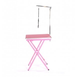 "Blovi" lengvas ir patogus stalas, 60x45 cm viršus - Rožinė spalva