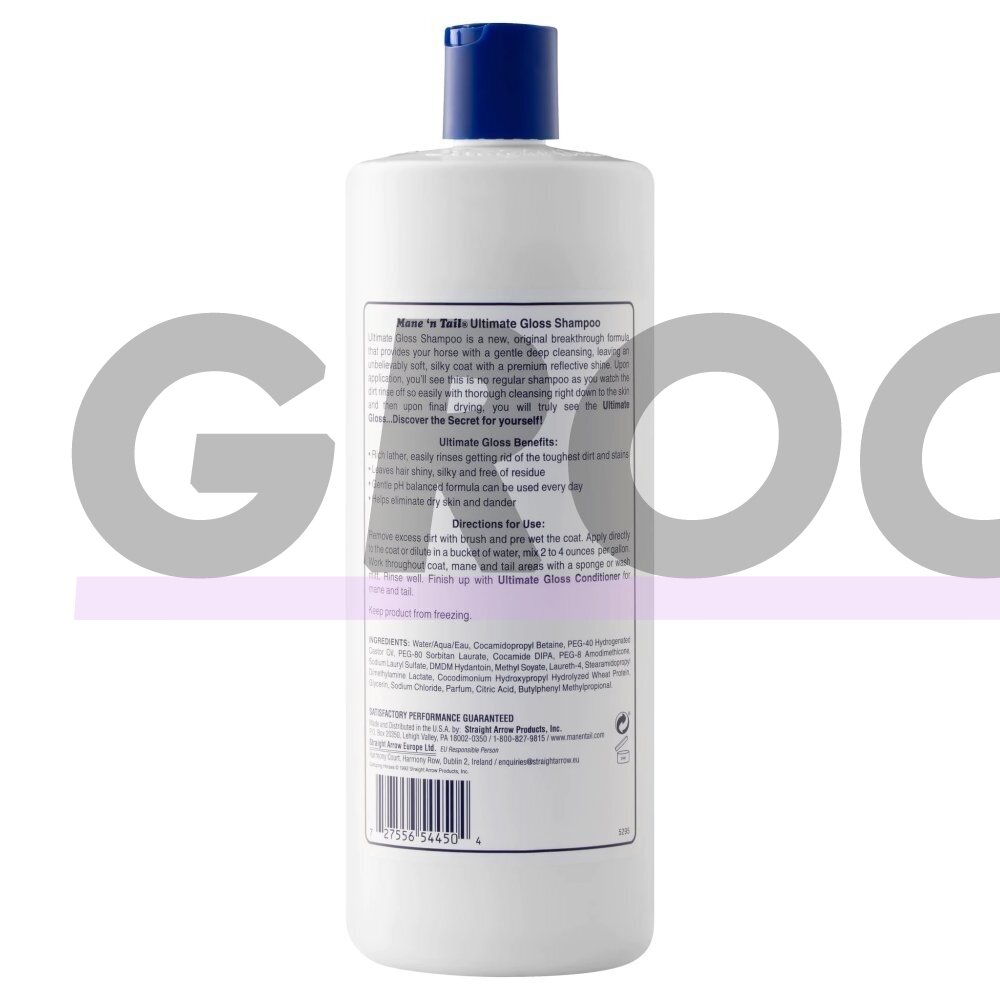 "Mane'n Tail Ultimate Gloss Shampoo" - šampūnas su blizgesiu šunims, katėms ir žirgams, koncentratas 946ml 1 "Mane'n Tail Ultimate Gloss Shampoo" - šampūnas su blizgesiu šunims, katėms ir žirgams, koncentratas 946ml 1
