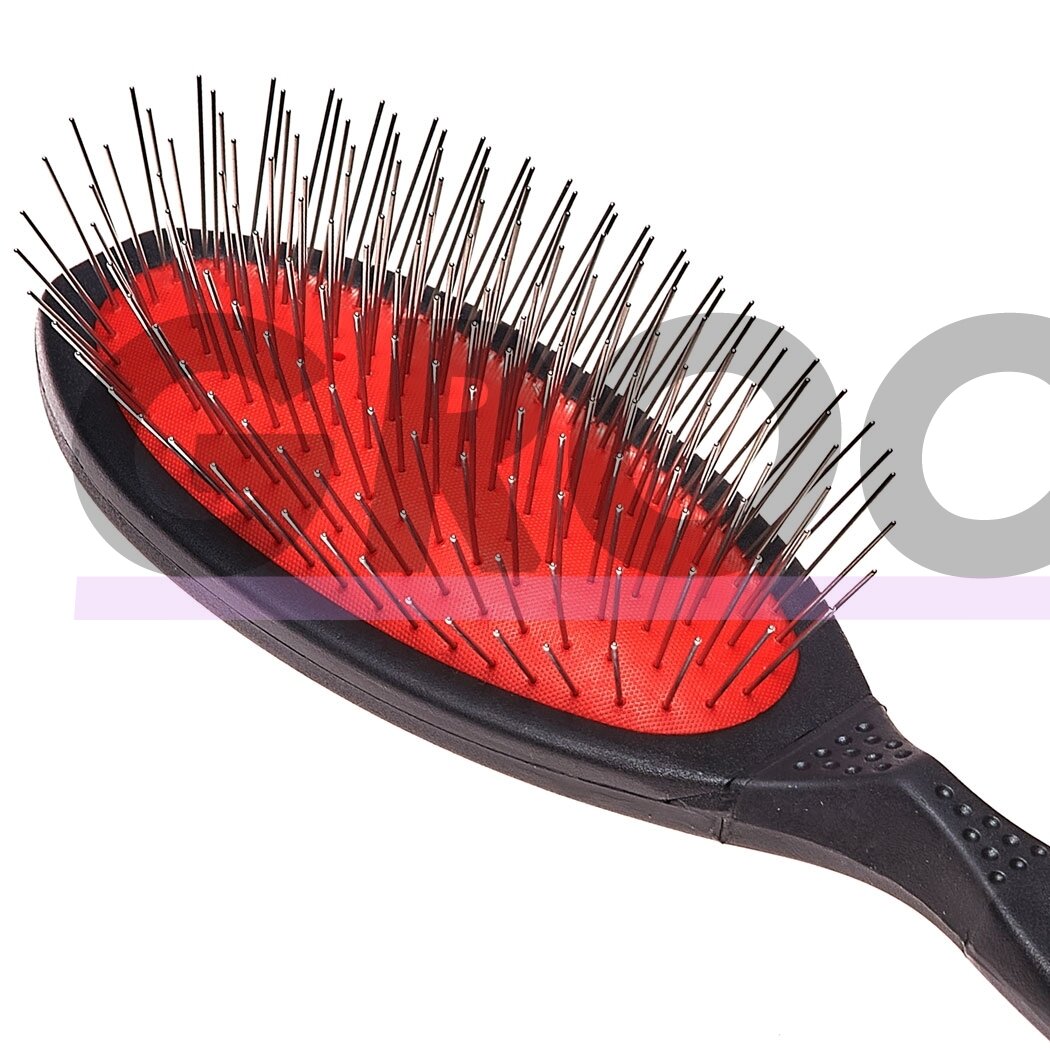 Madan Large Hard Pin Brush - profesionalus didelis šepetys su ergonomiška rankena, 22 mm metaliniu smeigtuku, kietas 1 Madan Large Hard Pin Brush - profesionalus didelis šepetys su ergonomiška rankena, 22 mm metaliniu smeigtuku, kietas 1