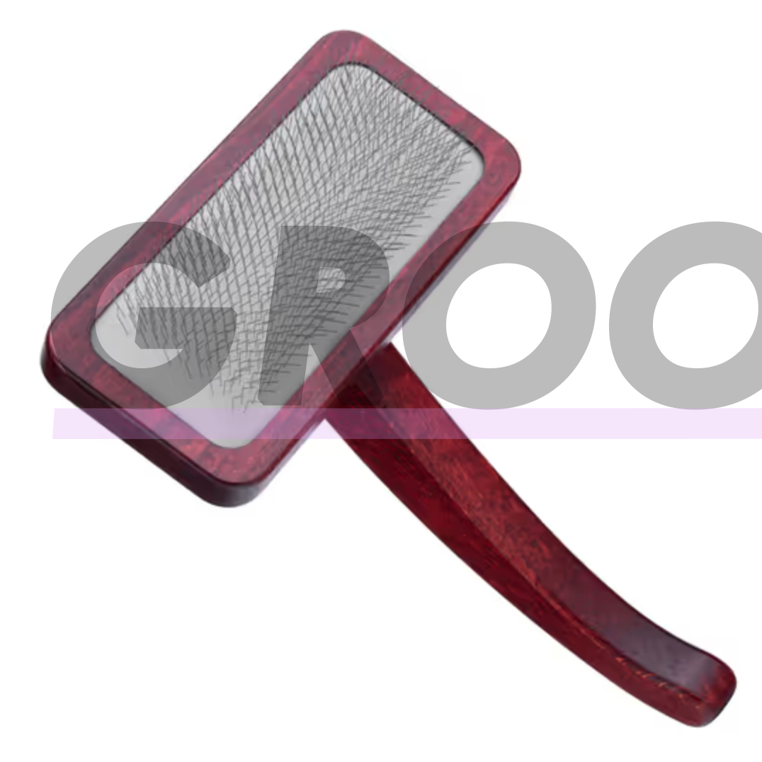 "Maxi-Pin Slicker Brush Large" - didelis, tvirtas šepetys pudeliams su patogia rankena, pagamintas iš buko medienos 4 "Maxi-Pin Slicker Brush Large" - didelis, tvirtas šepetys pudeliams su patogia rankena, pagamintas iš buko medienos 4