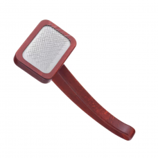 "Maxi-Pin Slicker Brush Small" - mažas, tvirtas šepetys pudeliams su patogia rankena, pagamintas iš buko medienos