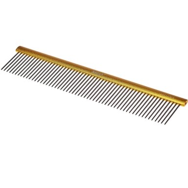 "Madan Professional Light" šukos 23 cm - profesionalios, didelės šukos su aliuminine rankena ir vidutinio ilgio dantų tarpais, ilgieji dantukai 35 mm