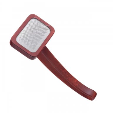 "Maxi-Pin Slicker Brush Small" - mažas, tvirtas šepetys pudeliams su patogia rankena, pagamintas iš buko medienos