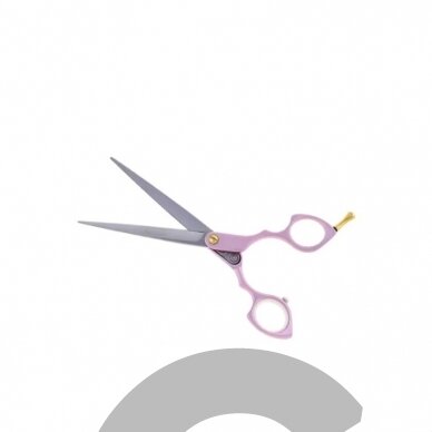 Madan Straight Pet Grooming Scissors 6,5" - profesionalios, itin lengvos tiesios žirklės pagamintos iš japoniško nerūdijančio plieno, aliuminio rankena - rožinė 2 Madan Straight Pet Grooming Scissors 6,5" - profesionalios, itin lengvos tiesios žirklės pagamintos iš japoniško nerūdijančio plieno, aliuminio rankena - rožinė 2