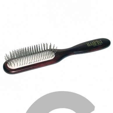 "Maxi Pin" - siauras, pailgas šepetys ilgiems ir vidutinio ilgio šunų plaukams su 20 mm metaliniais smeigtukais 1 "Maxi Pin" - siauras, pailgas šepetys ilgiems ir vidutinio ilgio šunų plaukams su 20 mm metaliniais smeigtukais 1