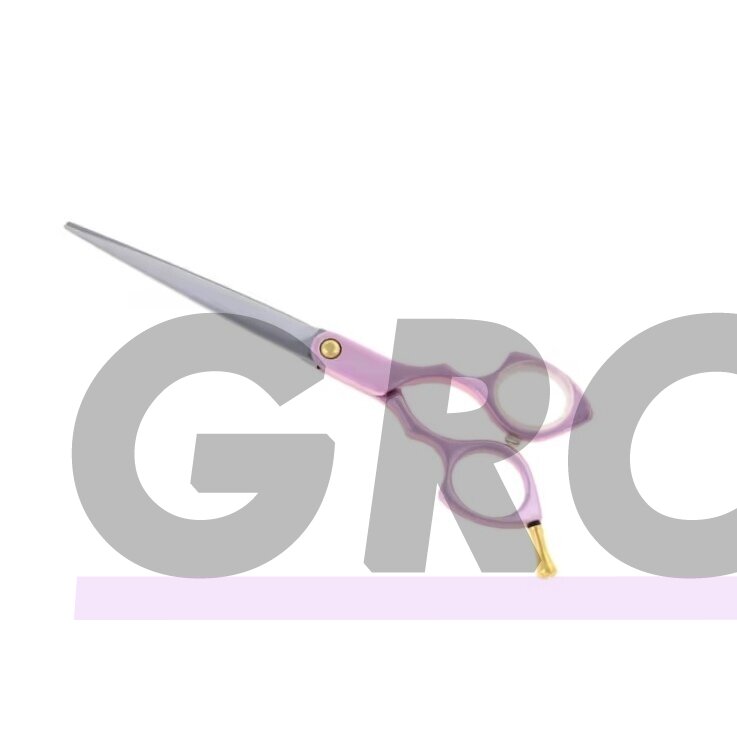 Madan Straight Pet Grooming Scissors 6,5" - profesionalios, itin lengvos tiesios žirklės pagamintos iš japoniško nerūdijančio plieno, aliuminio rankena - rožinė Madan Straight Pet Grooming Scissors 6,5" - profesionalios, itin lengvos tiesios žirklės pagamintos iš japoniško nerūdijančio plieno, aliuminio rankena - rožinė