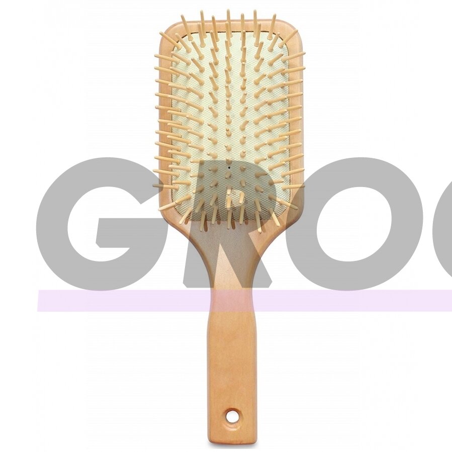 "Mars Professional Wood Pin Brush" - tvirtas šepetys žirgams šukuoti, mediniai dantukai 1