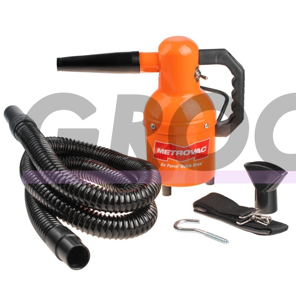 "MetroVac® Air Force Quick Draw 950W" - galingas, kompaktiškas rankinis džiovintuvas su priedais 1