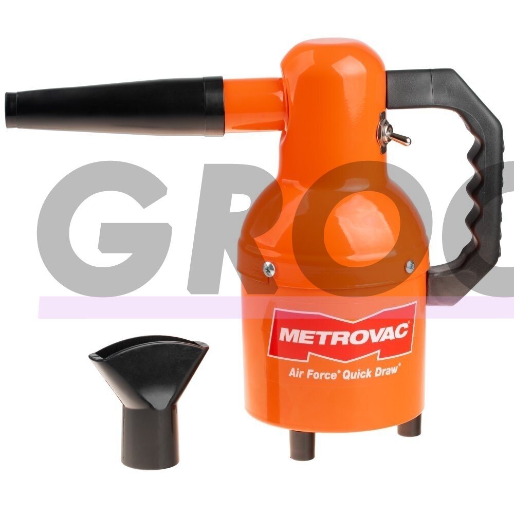 "MetroVac® Air Force Quick Draw 950W" - galingas, kompaktiškas rankinis džiovintuvas su priedais