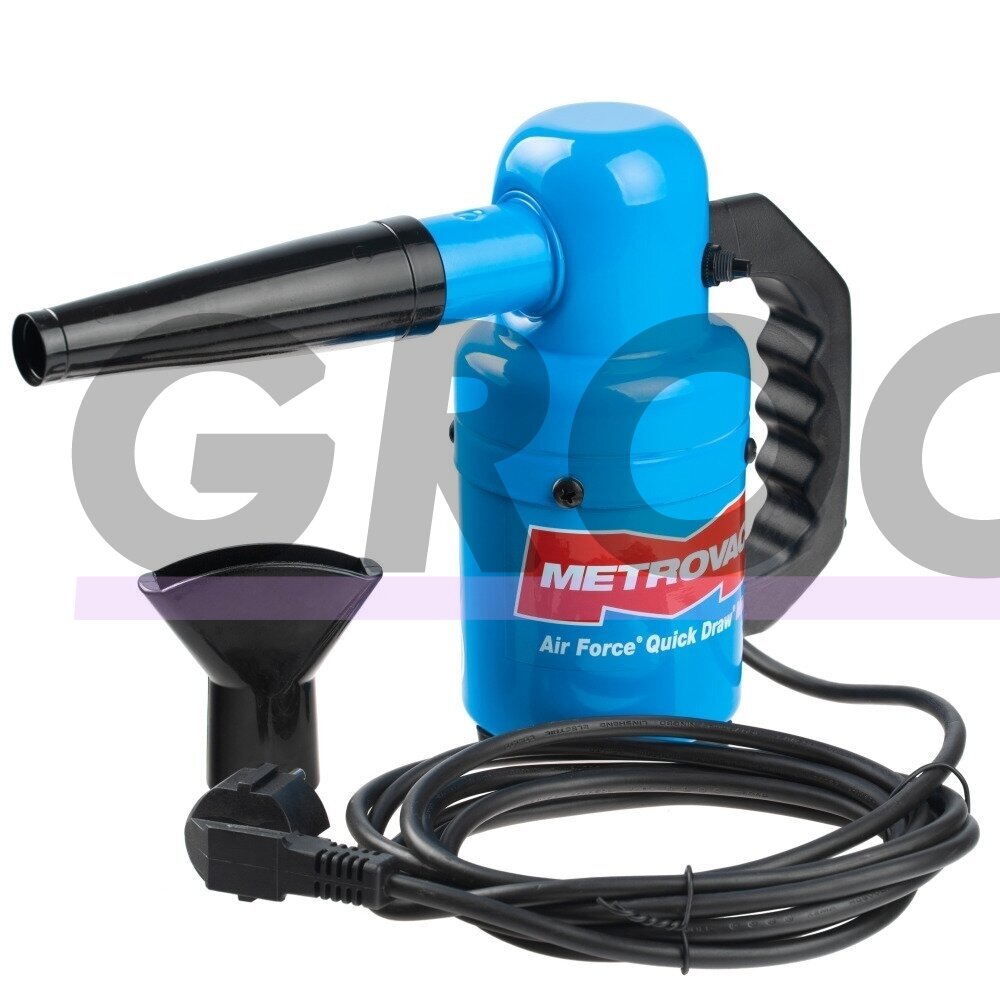 "MetroVac® Air Force Quick Draw Mini 540W" - galingas, kompaktiškas rankinis džiovintuvas "MetroVac® Air Force Quick Draw Mini 540W" - galingas, kompaktiškas rankinis džiovintuvas