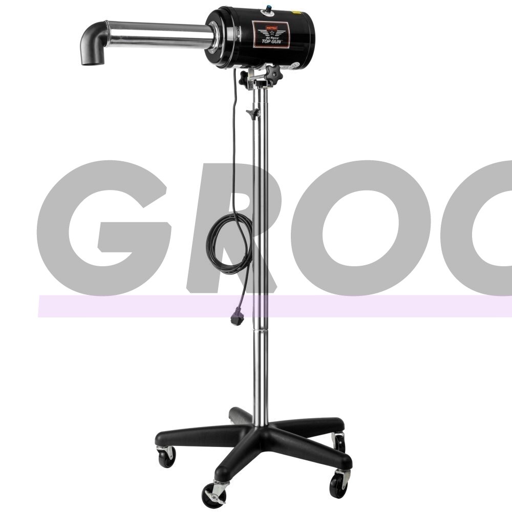 "MetroVac® Air Force Top Gun Dryer 2400W" - galingas ir profesionalus ant stovo montuojamas džiovintuvas su bepakopiu oro reguliavimu "MetroVac® Air Force Top Gun Dryer 2400W" - galingas ir profesionalus ant stovo montuojamas džiovintuvas su bepakopiu oro reguliavimu