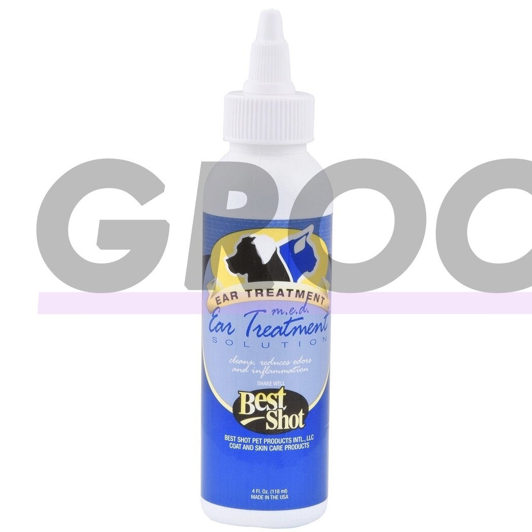 Best Shot M.E.D. Herbal Ear Cleaner - Priešuždegiminis ir priešgrybelinis skystis gyvūnų ausų priežiūrai - Talpa: 118ml Best Shot M.E.D. Herbal Ear Cleaner - Priešuždegiminis ir priešgrybelinis skystis gyvūnų ausų priežiūrai - Talpa: 118ml