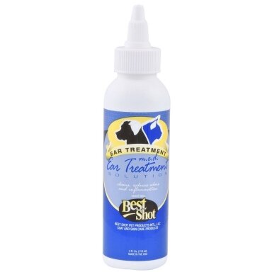Best Shot M.E.D. Herbal Ear Cleaner - Priešuždegiminis ir priešgrybelinis skystis gyvūnų ausų priežiūrai - Talpa: 118ml