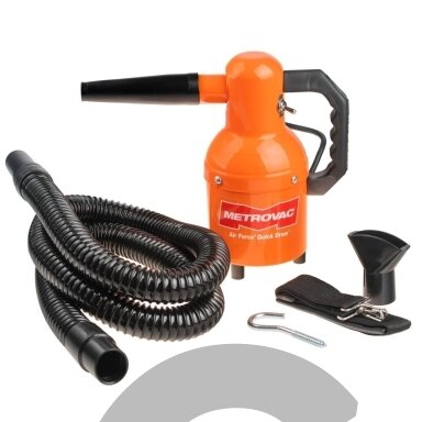"MetroVac® Air Force Quick Draw 950W" - galingas, kompaktiškas rankinis džiovintuvas su priedais