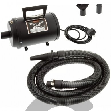 "MetroVac® Air Force Blaster 1265W" - patogus stalinis džiovintuvas su tolygiai reguliuojamu oro srautu ir metaliniu korpusu "MetroVac® Air Force Blaster 1265W" - patogus stalinis džiovintuvas su tolygiai reguliuojamu oro srautu ir metaliniu korpusu