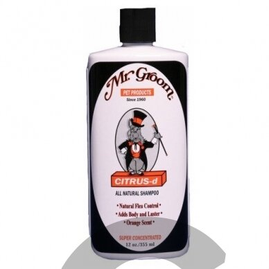 "Mr Groom Citrus Shampoo" - natūralus šampūnas nuo blusų šunims su eteriniais aliejais, alaviju ir kokosų aliejumi 2 "Mr Groom Citrus Shampoo" - natūralus šampūnas nuo blusų šunims su eteriniais aliejais, alaviju ir kokosų aliejumi 2