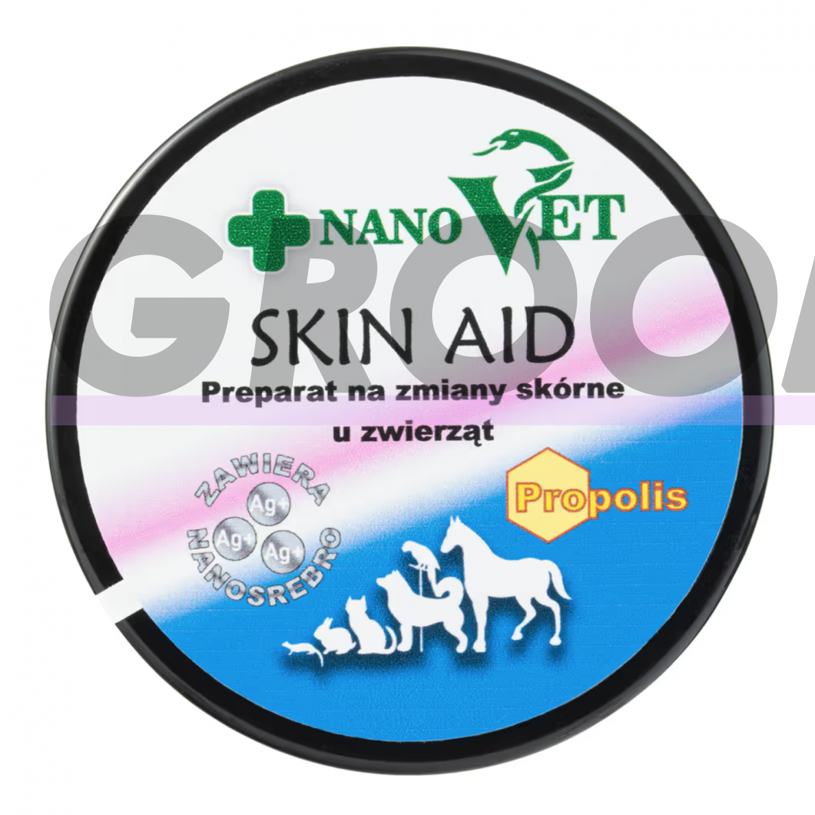"Nano Vet Skin Aid" 60ml - kremas gyvūnų odos pažeidimams gydyti su propoliu ir nanosidabru 1