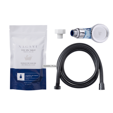 Nagayu Starter Kit - Profesionalią dušo galvutę su specialiu skyriumi tabletėms Nagayu Starter Kit - Profesionalią dušo galvutę su specialiu skyriumi tabletėms