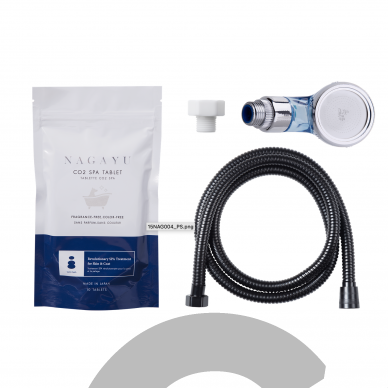 Nagayu Starter Kit - Profesionalią dušo galvutę su specialiu skyriumi tabletėms Nagayu Starter Kit - Profesionalią dušo galvutę su specialiu skyriumi tabletėms