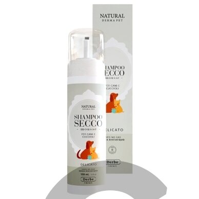 Nenuskalaujamos putos, šampūnas šuniukams ir jautriems šunims su ežiuole ir goji uogomis - 150ml Nenuskalaujamos putos, šampūnas šuniukams ir jautriems šunims su ežiuole ir goji uogomis - 150ml