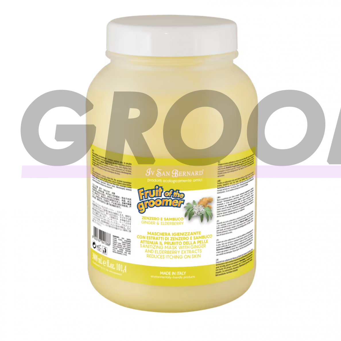 Iv San Bernard Fruit of the Groomer Ginger & Elderberry Mask - очищающая маска с экстрактом имбиря и бузины, для собак и кошек 3