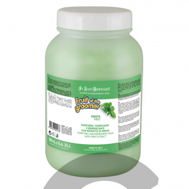 Iv San Bernard Fruit of Groomer Menta Mask - тонизирующая и освежающая маска для собак и кошек, для всех типов шерсти, с экстрактом мяты 3 Iv San Bernard Fruit of Groomer Menta Mask - тонизирующая и освежающая маска для собак и кошек, для всех типов шерсти, с экстрактом мяты 3
