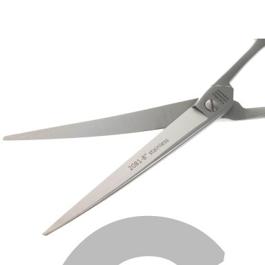 Gotta Solingen 8 colių (20 cm) lenktos žirklės su vienpusiu mikro pjūviu.