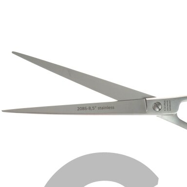 „Gotta Solingen“ išlenktos žirklės 8,5 colio (22 cm) su vienpusiu mikro pjūviu.