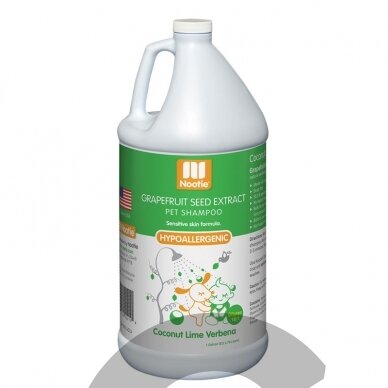 Nootie Hypo Grapefruit Seed Extract Shampoo 3,8l - hipoalerginis šampūnas su greipfrutų sėklų ekstraktu jautriems šunims, koncentratas 1:16 Nootie Hypo Grapefruit Seed Extract Shampoo 3,8l - hipoalerginis šampūnas su greipfrutų sėklų ekstraktu jautriems šunims, koncentratas 1:16