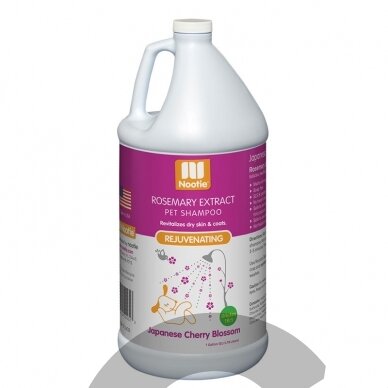 Nootie Rejuvenating Rosemary Extract Shampoo 3.8l - rozmarinų šampūnas augintinio kailiui ir odai atgaivinti su egzotišku japoniškų gėlių kvapu Nootie Rejuvenating Rosemary Extract Shampoo 3.8l - rozmarinų šampūnas augintinio kailiui ir odai atgaivinti su egzotišku japoniškų gėlių kvapu