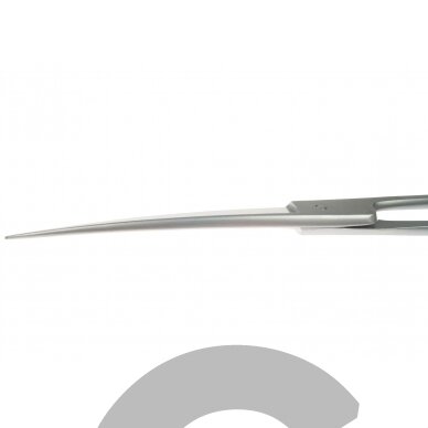 „Gotta Solingen“ 7,5 colio (19,5 cm) išlenktos žirklės su vienpusiu mikro pjūviu. 2
