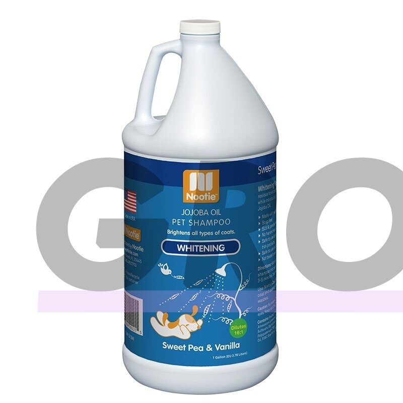 Nootie Whitening & Brightening Shampoo 3.8l - шампунь для отбеливания и осветления волос с маслом жожоба, концентрат 1:16