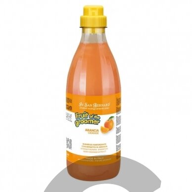 Iv San Bernard Fruit of the Groomer Orange Shampoo - apelsinų šampūnas šunims ir katėms, stiprinantis ir subalansuojantis riebalų išsiskyrimą, koncentratas 1:3 2