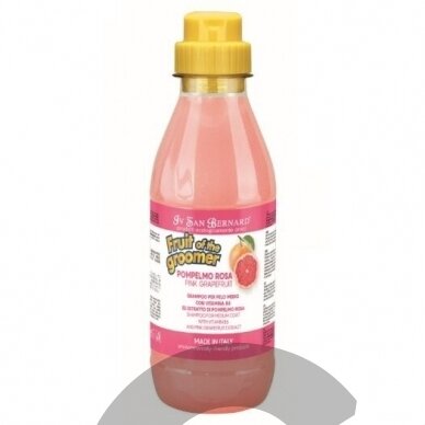Iv San Bernard Fruit of the Groomer Pink Grapefruit Shampoo - Шампунь с розовым грейпфрутом для полудлинной шерсти, для собак и кошек, концентрат 1:3 2