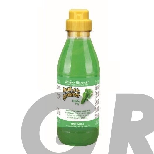 Iv San Bernard Fruit of Groomer Menta Shampoo - освежающий мятный шампунь, для всех типов шерсти, концентрат 1:3 2