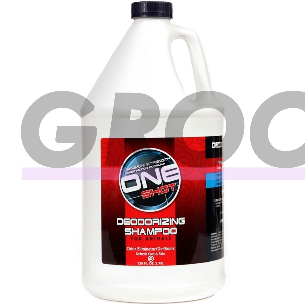 One Shot Deodorizing De-Skunk Shampoo - profesionalus valomasis ir stipriai dezodoruojantis šampūnas One Shot Deodorizing De-Skunk Shampoo - profesionalus valomasis ir stipriai dezodoruojantis šampūnas