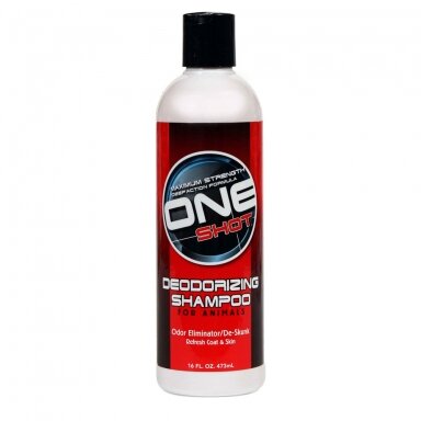 One Shot Deodorizing De-Skunk Shampoo - profesionalus valomasis ir stipriai dezodoruojantis šampūnas