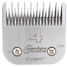 "Oster Cryogen-X No. 4" - 9,5 mm galvutė garbanotiems plaukams"Oster Cryogen-X" Nr. 4 galvutė, skirtas trumpinti sluoksnį iki 9,5 mm ilgio.Aukštos kokybės kriogeniniu būdu grūdintas anglinis plienas ir aukštas proceso standartas užtikrina neprilygstamą ti