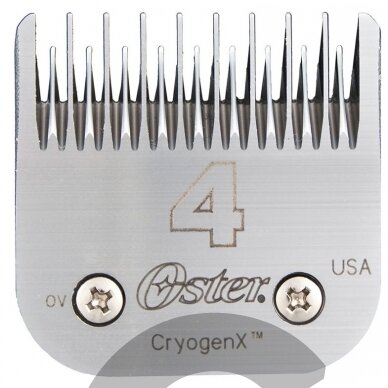 "Oster Cryogen-X No. 4" - 9,5 mm galvutė garbanotiems plaukams"Oster Cryogen-X" Nr. 4 galvutė, skirtas trumpinti sluoksnį iki 9,5 mm ilgio.Aukštos kokybės kriogeniniu būdu grūdintas anglinis plienas ir aukštas proceso standartas užtikrina neprilygstamą ti "Oster Cryogen-X No. 4" - 9,5 mm galvutė garbanotiems plaukams"Oster Cryogen-X" Nr. 4 galvutė, skirtas trumpinti sluoksnį iki 9,5 mm ilgio.Aukštos kokybės kriogeniniu būdu grūdintas anglinis plienas ir aukštas proceso standartas užtikrina neprilygstamą ti