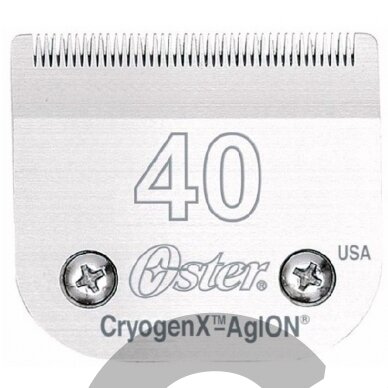 Oster Cryogen-X nr 40 - chirurginė kirpimo galvutė 0,25 mm Oster Cryogen-X nr 40 - chirurginė kirpimo galvutė 0,25 mm