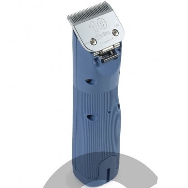 Oster Cordless Turbo A5 – belaidė kirpimo mašinėlė su galimybe dirbti prijungus laidą + Oster peiliukas Nr. 10 + papildomas akumuliatorius. 4